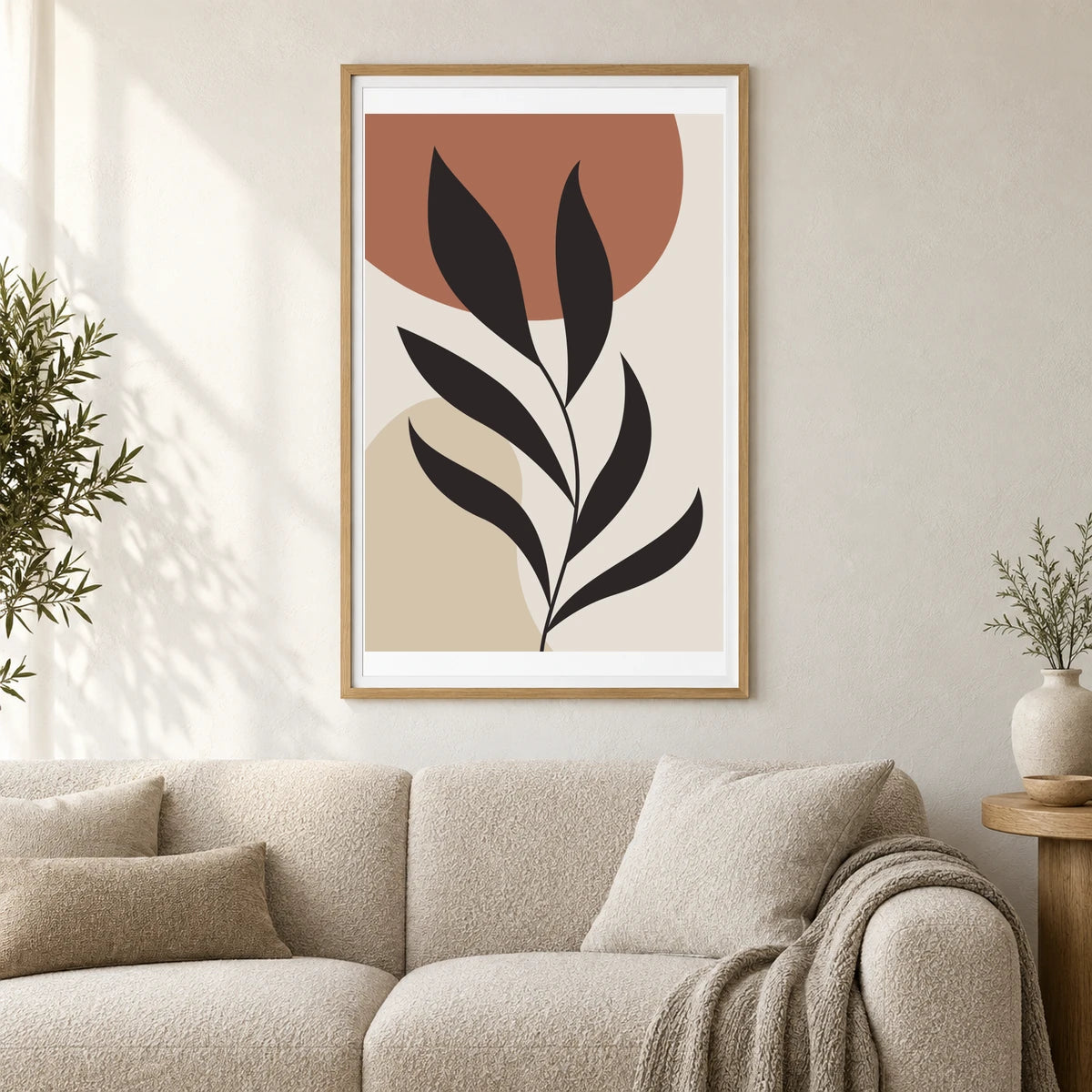 Boho Abstract Print LVII — Boho Abstract Prints shown in a styled interior