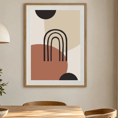 Boho Abstract Print LVIII — Boho Abstract Prints shown in a styled interior