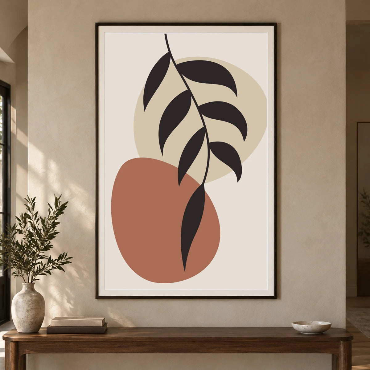 Boho Abstract Print LIX — Boho Abstract Prints shown in a styled interior