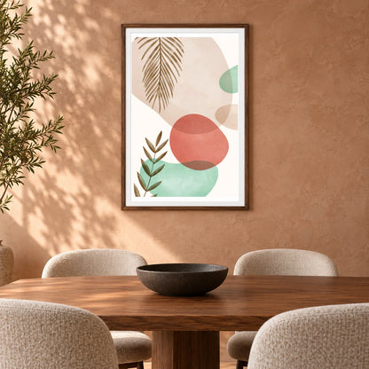 Boho Abstract Print LX — Boho Abstract Prints shown in a styled interior
