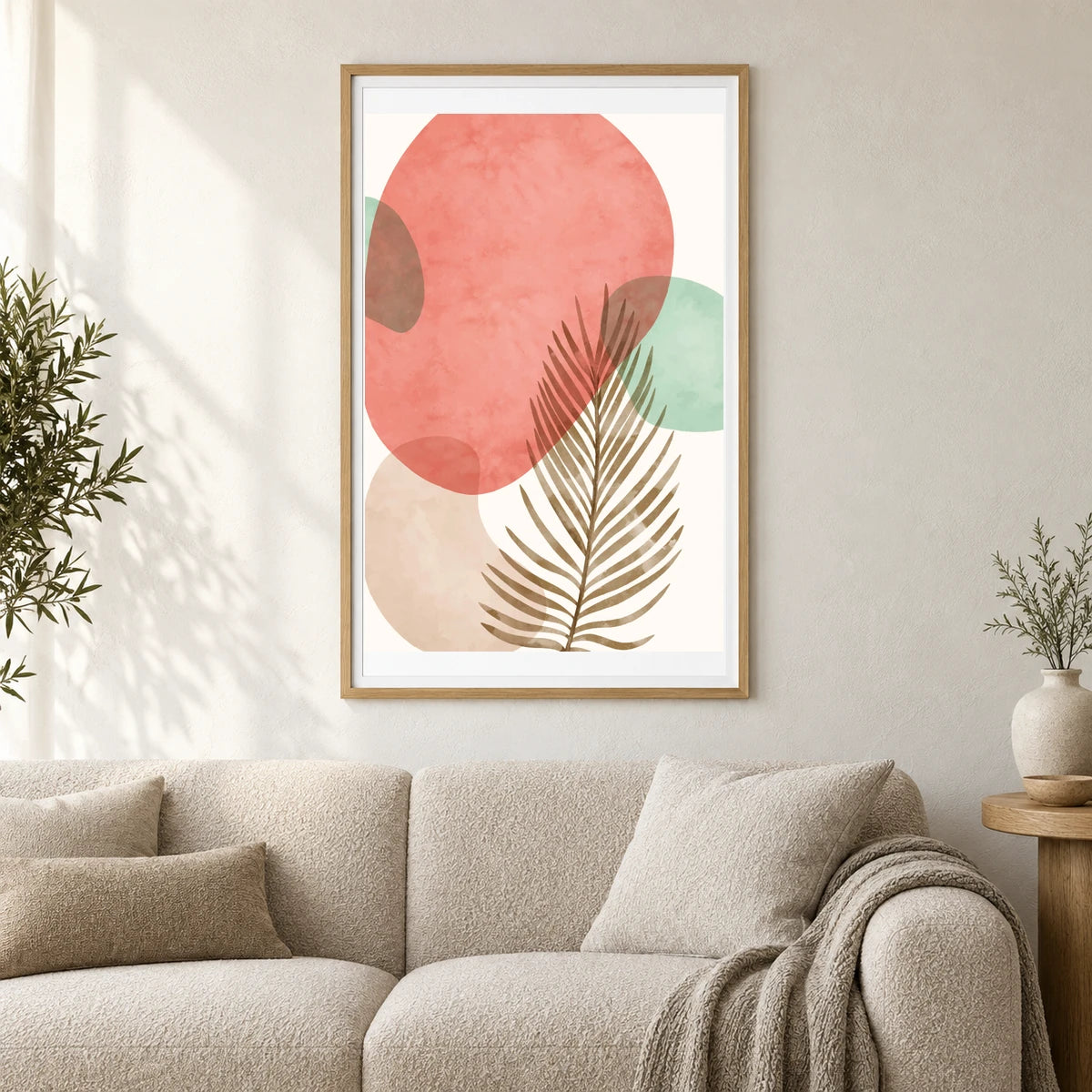 Boho Abstract Print LXII — Boho Abstract Prints shown in a styled interior