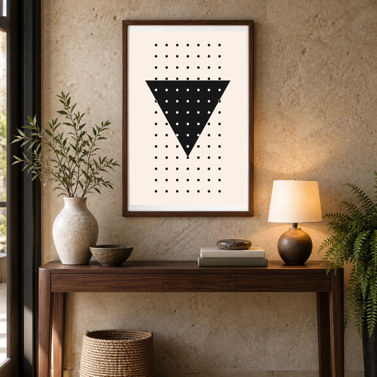 Boho Abstract Print LXIV — Boho Abstract Prints shown in a styled interior
