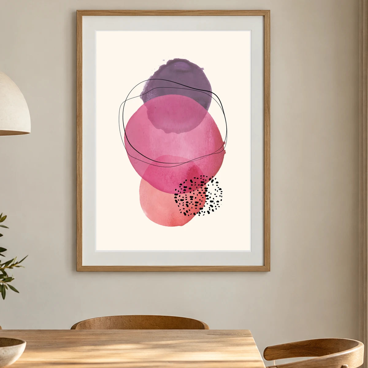 Boho Abstract Print LXV — Boho Abstract Prints shown in a styled interior