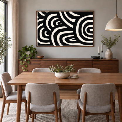 Boho Abstract Print LXVII — Boho Abstract Prints shown in a styled interior