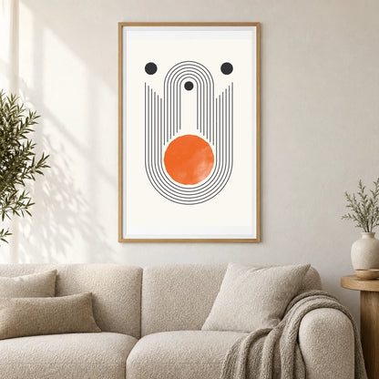 Boho Abstract Print LXVIII — Boho Abstract Prints shown in a styled interior