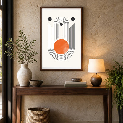 Boho Abstract Print LXVIII — Boho Abstract Prints shown in a styled interior