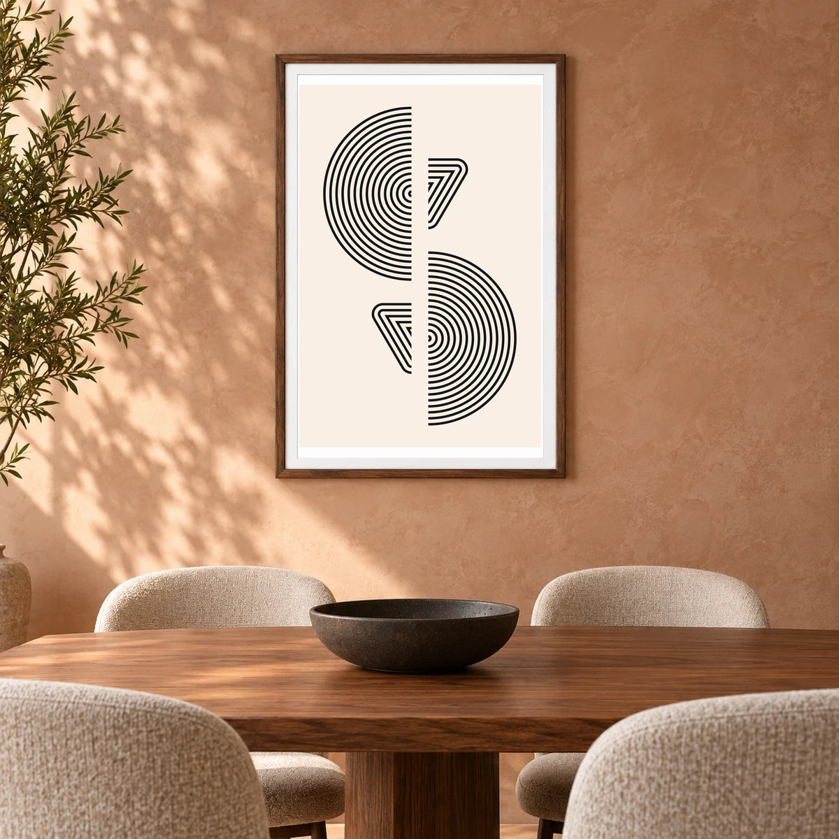 Boho Abstract Print LXX — Boho Abstract Prints shown in a styled interior