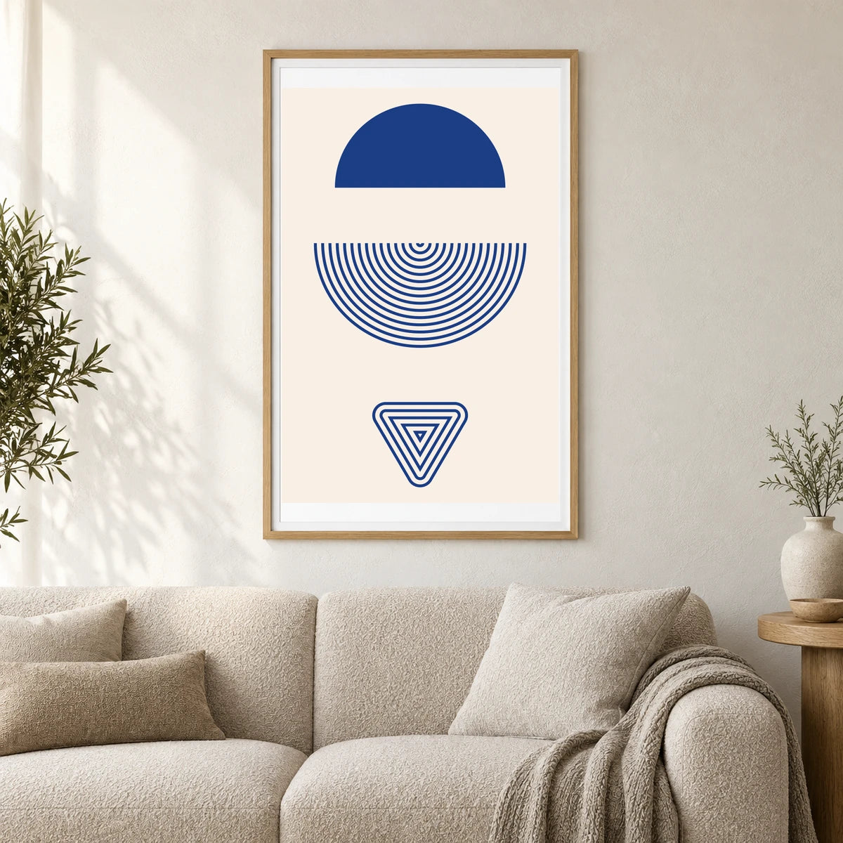 Boho Abstract Print LXXIII — Boho Abstract Prints shown in a styled interior