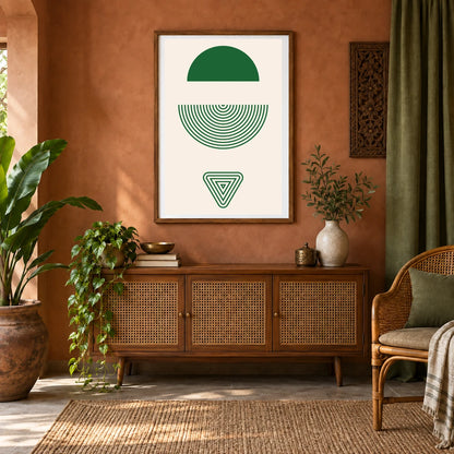 Boho Abstract Print LXXIV — Boho Abstract Prints shown in a styled interior