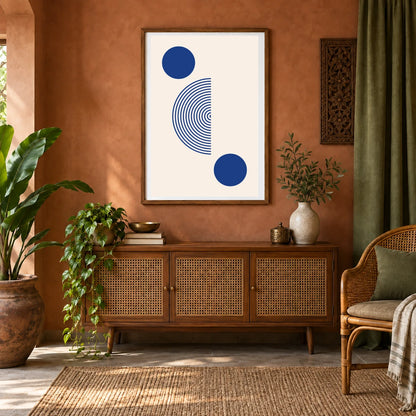 Boho Abstract Print LXXV — Boho Abstract Prints shown in a styled interior