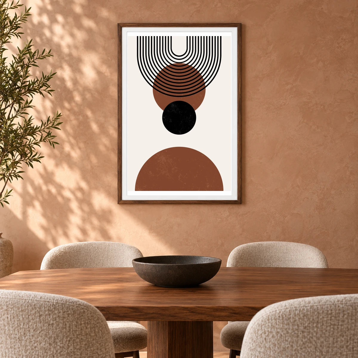 Boho Abstract Print LXXVII — Boho Abstract Prints shown in a styled interior