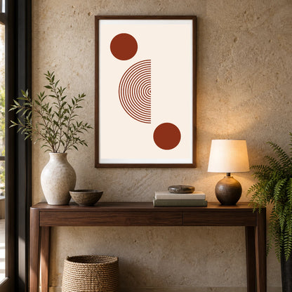 Boho Abstract Print LXXVIII — Boho Abstract Prints shown in a styled interior