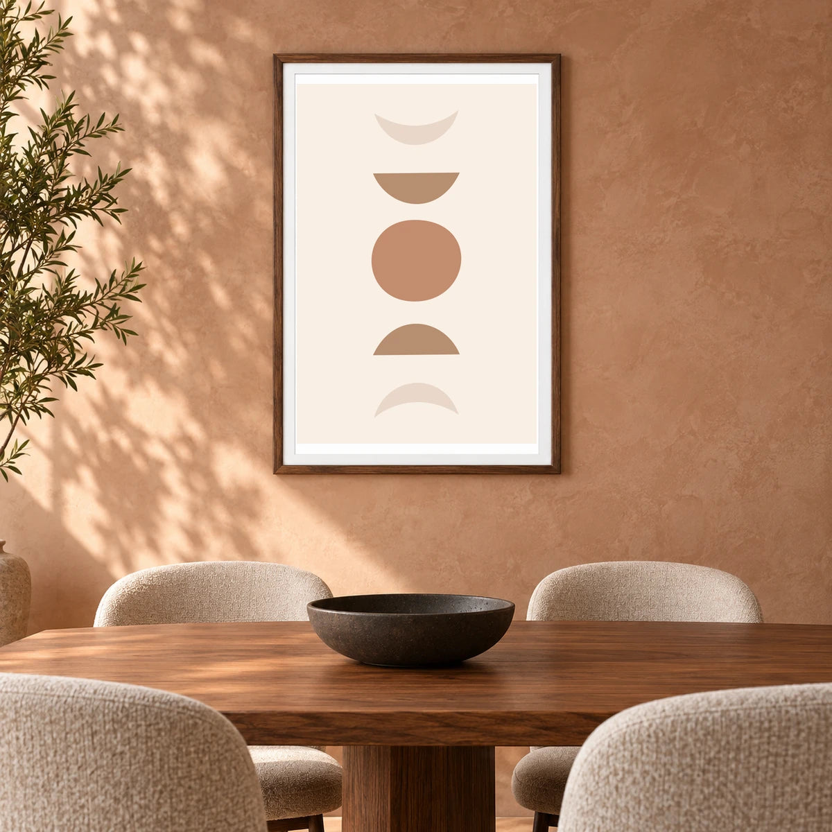 Boho Abstract Print LXXXIV — Boho Abstract Prints shown in a styled interior