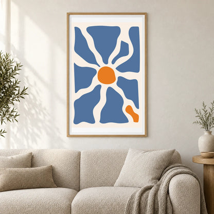 Boho Abstract Print XC — Boho Abstract Prints shown in a styled interior