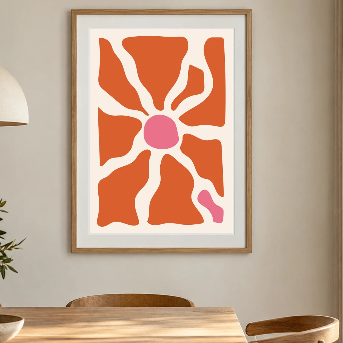 Boho Abstract Print XCI — Boho Abstract Prints shown in a styled interior