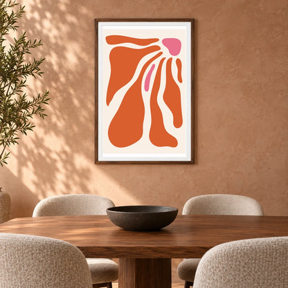 Boho Abstract Print XCIV — Boho Abstract Prints shown in a styled interior