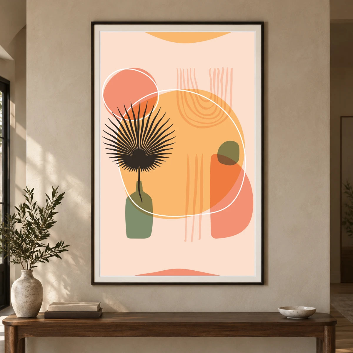 Boho Abstract Print CIII — Boho Abstract Prints shown in a styled interior