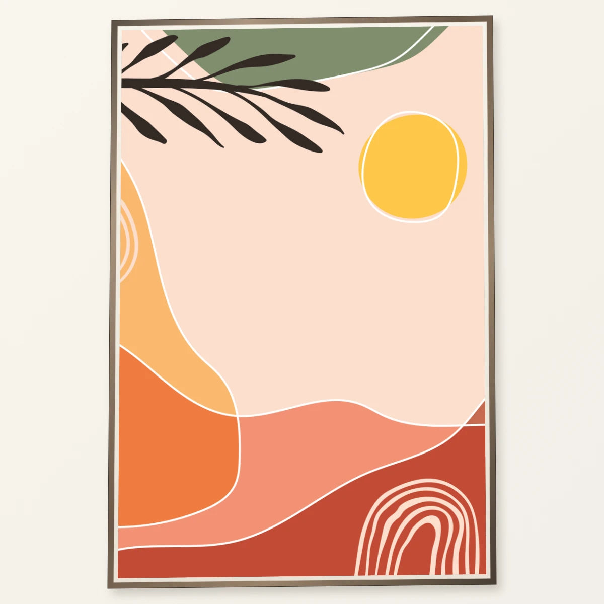 Boho Abstract Print CIV — Boho Abstract Prints boho abstract prints print by SaamCrafts
