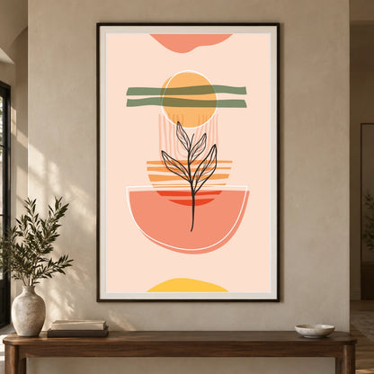 Boho Abstract Print CV — Boho Abstract Prints shown in a styled interior