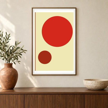 Boho Abstract Print CIX — Boho Abstract Prints shown in a styled interior