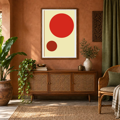Boho Abstract Print CIX — Boho Abstract Prints shown in a styled interior