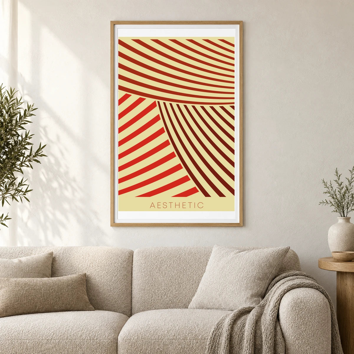 Boho Abstract Print CXII — Boho Abstract Prints shown in a styled interior