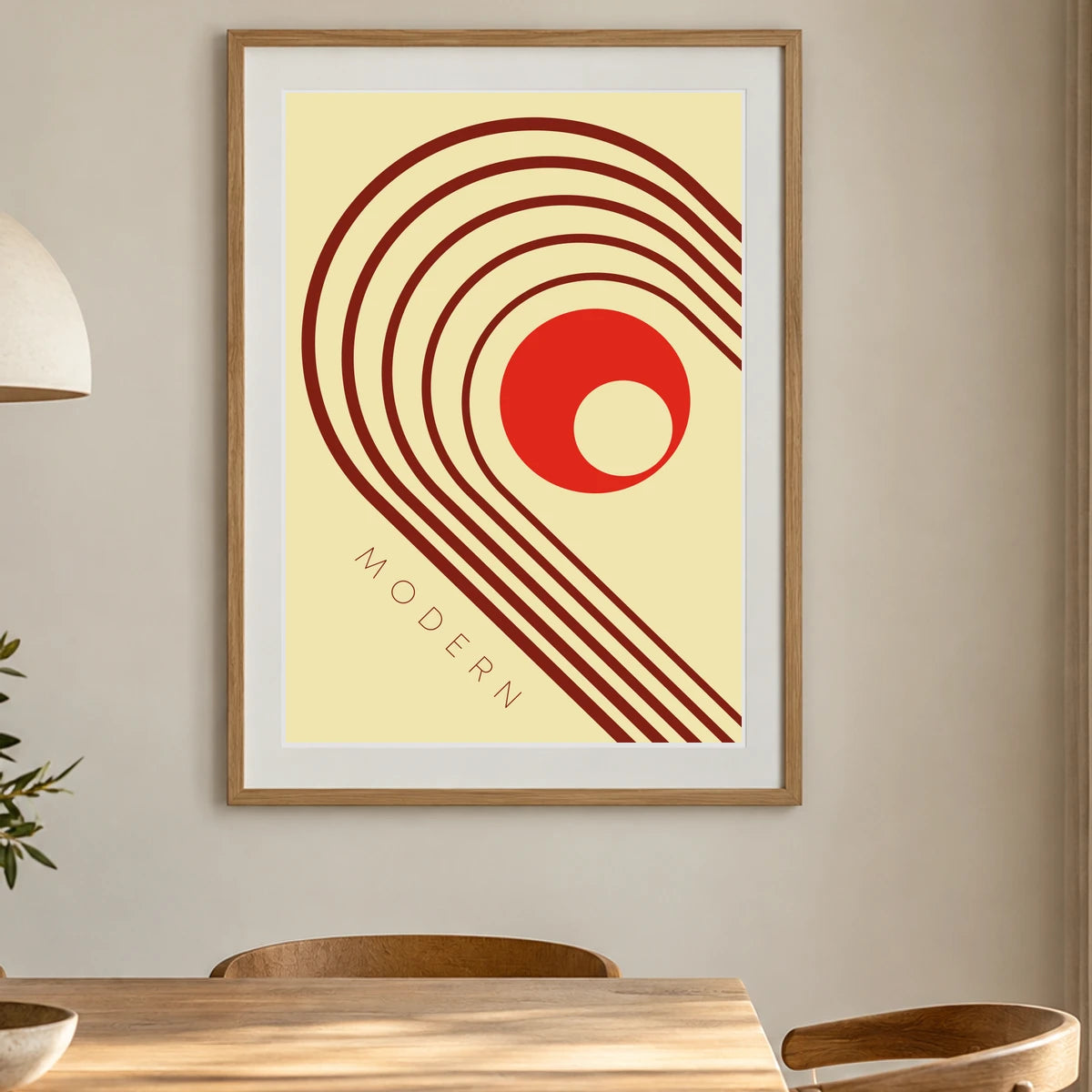 Boho Abstract Print CXIII — Boho Abstract Prints shown in a styled interior