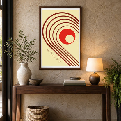 Boho Abstract Print CXIII — Boho Abstract Prints shown in a styled interior