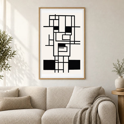 Boho Abstract Print CXIV — Boho Abstract Prints shown in a styled interior