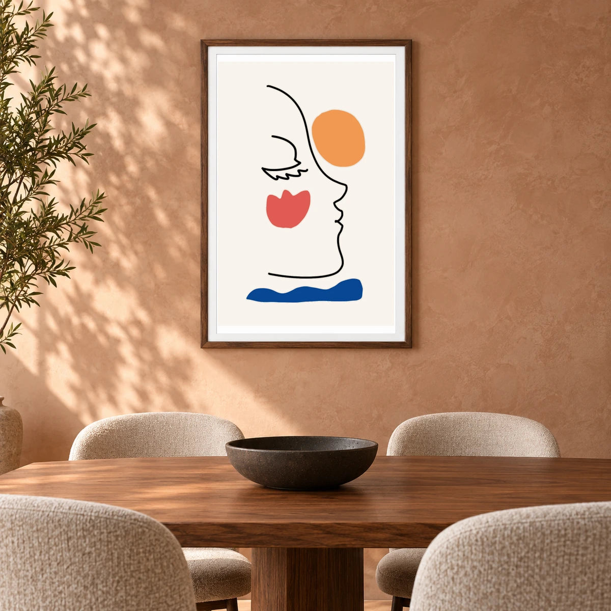 Boho Abstract Print CXV — Boho Abstract Prints shown in a styled interior