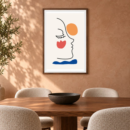 Boho Abstract Print CXV — Boho Abstract Prints shown in a styled interior