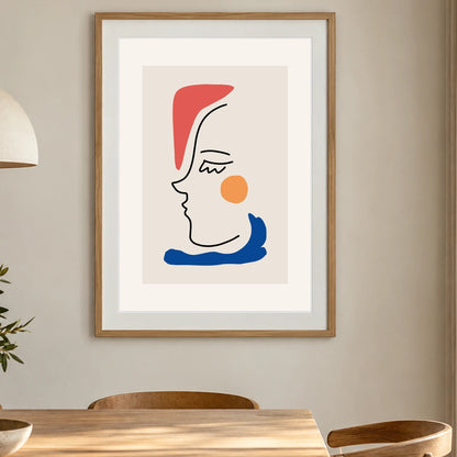 Boho Abstract Print CXVII — Boho Abstract Prints shown in a styled interior