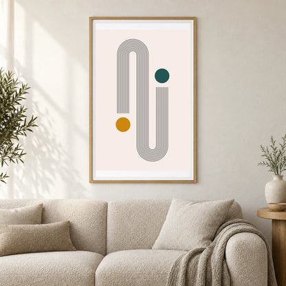 Boho Abstract Print CXVIII — Boho Abstract Prints shown in a styled interior