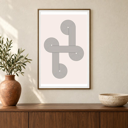Boho Abstract Print CXX — Boho Abstract Prints shown in a styled interior