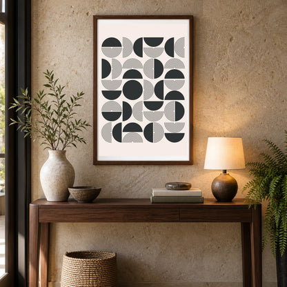 Boho Abstract Print CXXI — Boho Abstract Prints shown in a styled interior