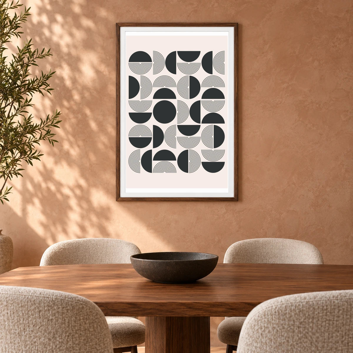 Boho Abstract Print CXXI — Boho Abstract Prints shown in a styled interior