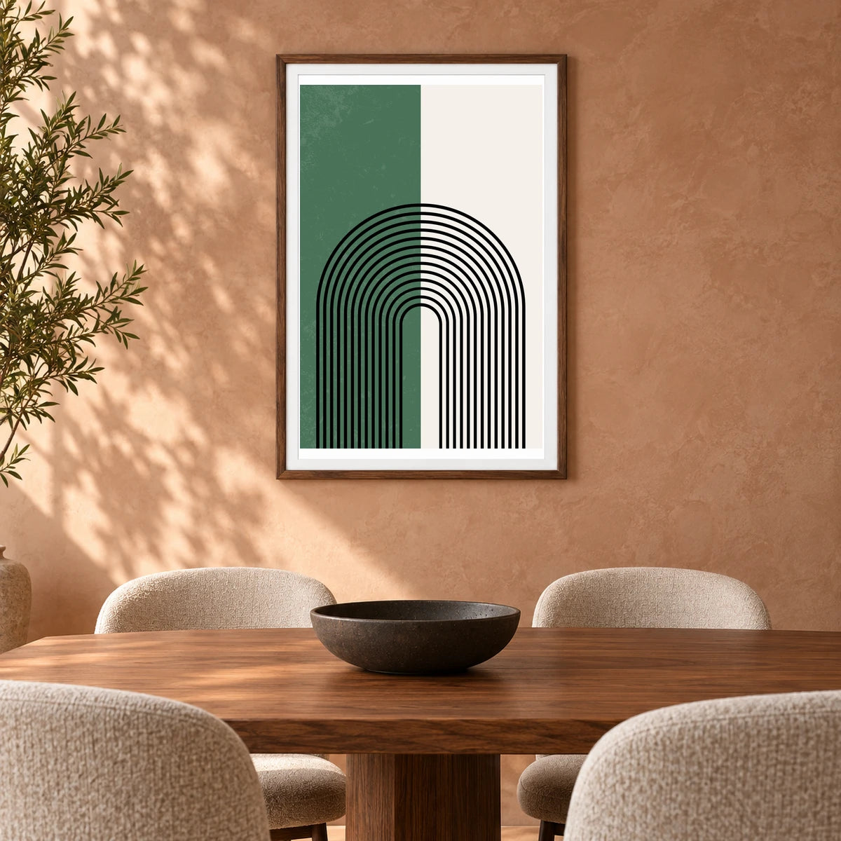 Boho Abstract Print CXXII — Boho Abstract Prints shown in a styled interior