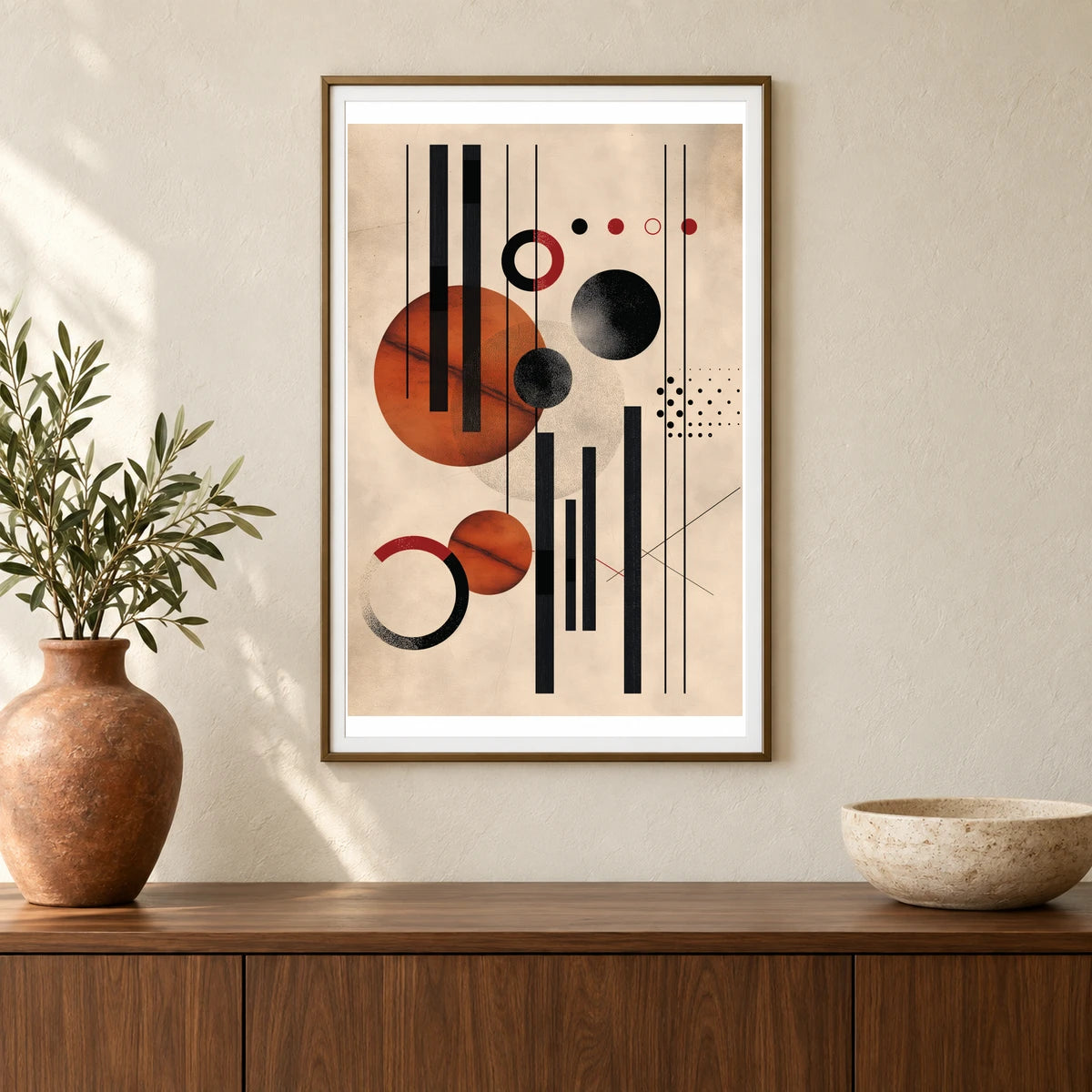 Boho Abstract Print CXXVI — Boho Abstract Prints shown in a styled interior