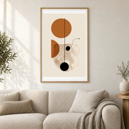 Boho Abstract Print CXXVIII — Boho Abstract Prints shown in a styled interior