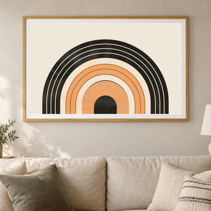 Boho Abstract Print CXXXII — Boho Abstract Prints shown in a styled interior