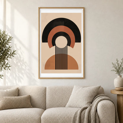 Boho Abstract Print CXXXV — Boho Abstract Prints shown in a styled interior