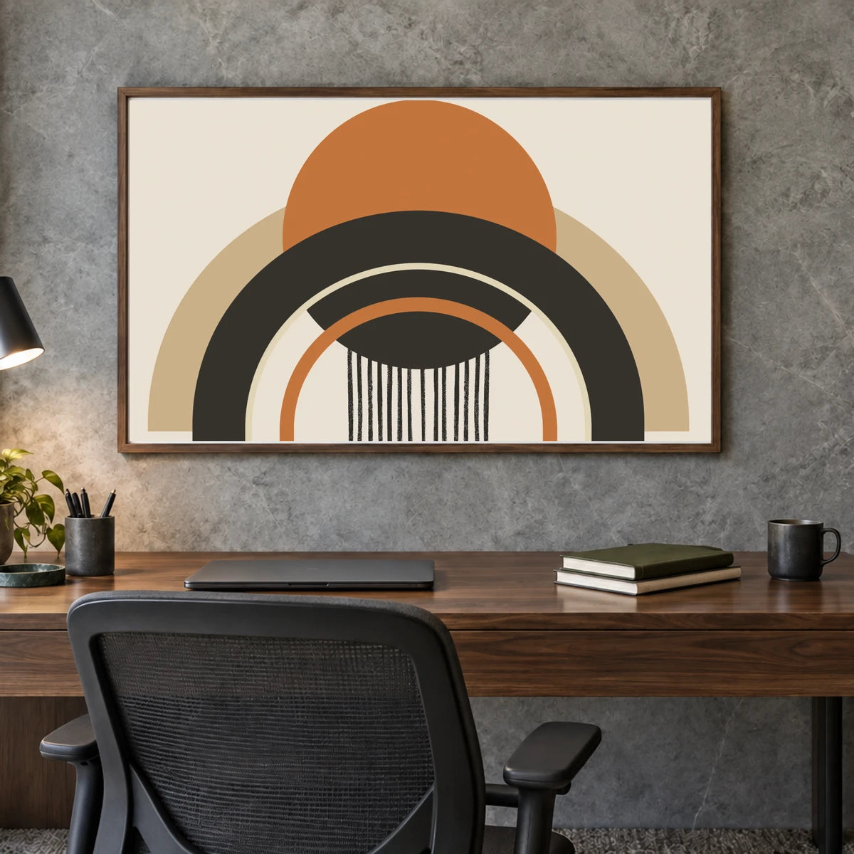 Boho Abstract Print CXXXVI — Boho Abstract Prints shown in a styled interior