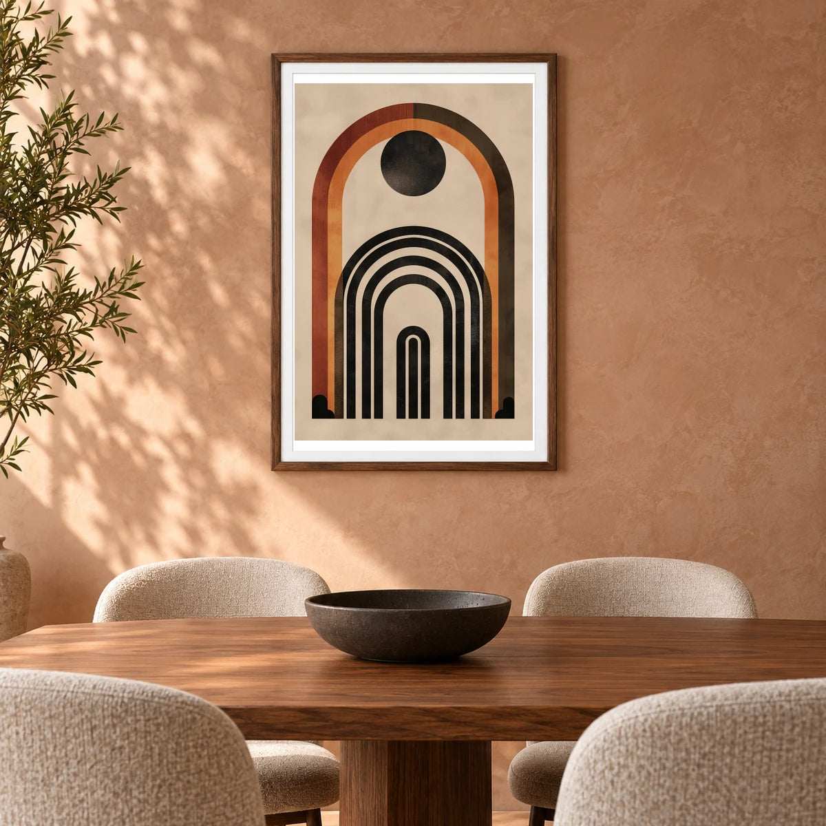 Boho Abstract Print CXXXVIII — Boho Abstract Prints shown in a styled interior