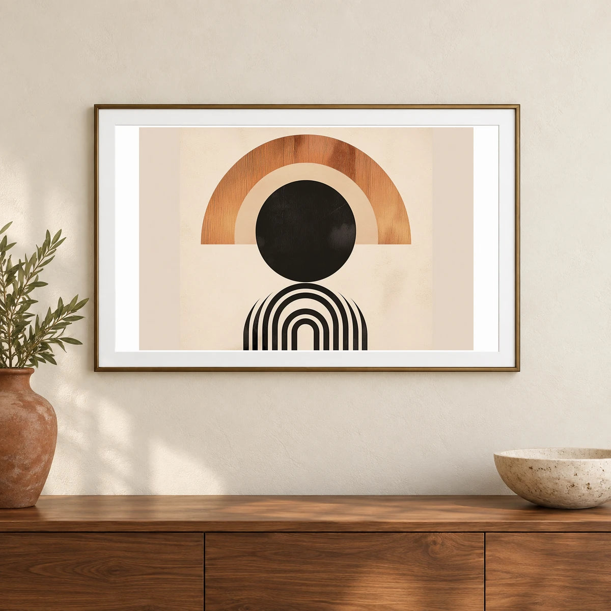 Boho Abstract Print CXL — Boho Abstract Prints shown in a styled interior