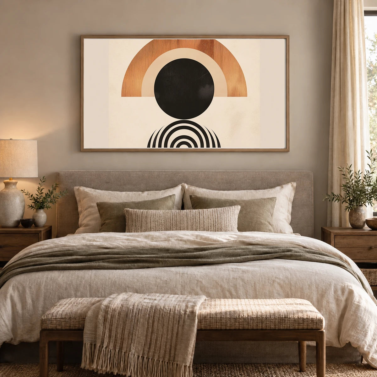 Boho Abstract Print CXL — Boho Abstract Prints shown in a styled interior