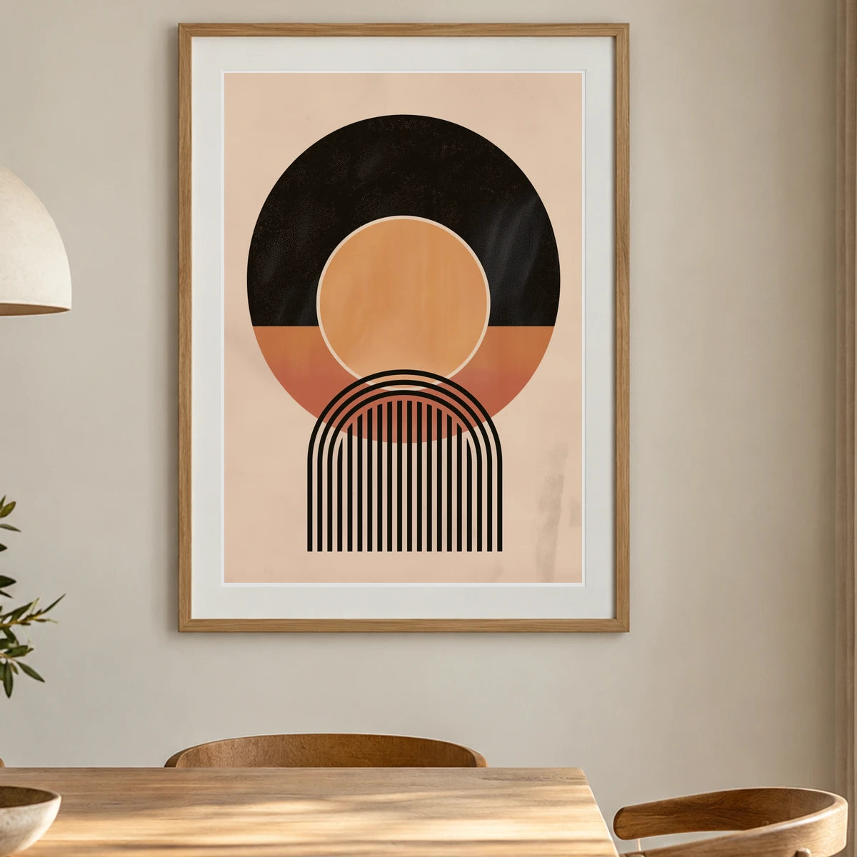 Boho Abstract Print CXLIII — Boho Abstract Prints shown in a styled interior