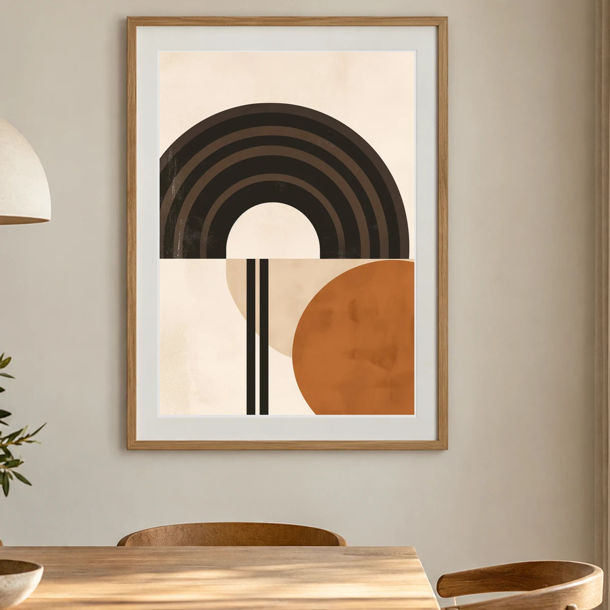 Boho Abstract Print CXLV — Boho Abstract Prints shown in a styled interior