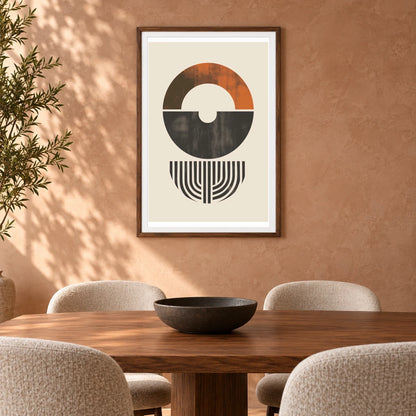 Boho Abstract Print CXLVIII — Boho Abstract Prints shown in a styled interior