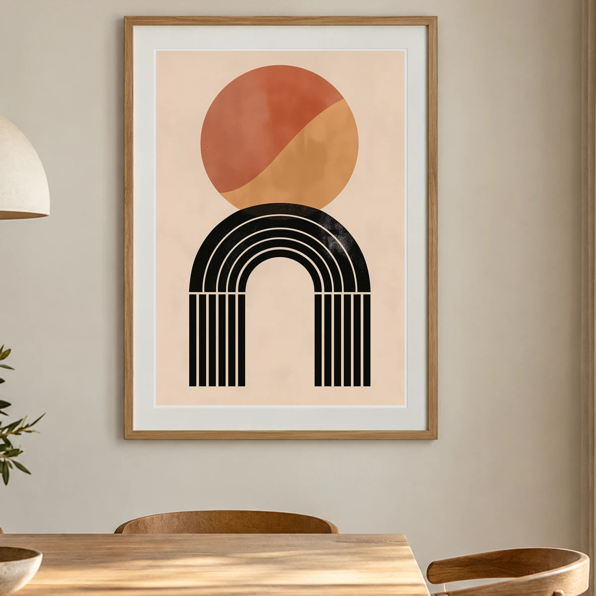 Boho Abstract Print CLII — Boho Abstract Prints shown in a styled interior