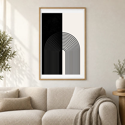 Boho Abstract Print CLV — Boho Abstract Prints shown in a styled interior